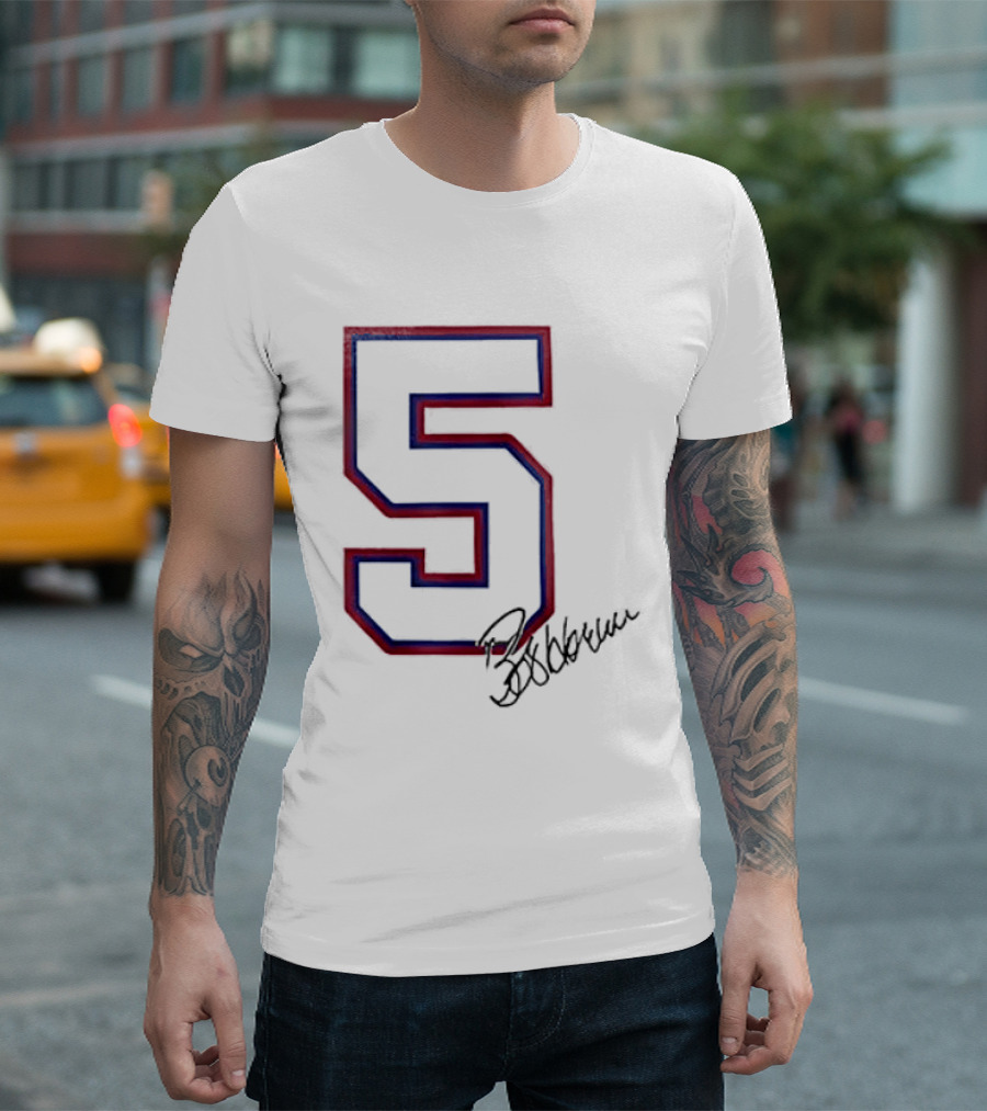 Atlanta Braves Bob Horner Number 5 Signature T-Shirt