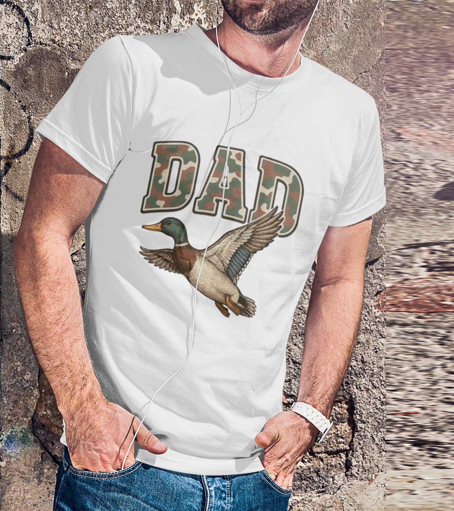 Dad Camo Duck Hunter T-Shirt