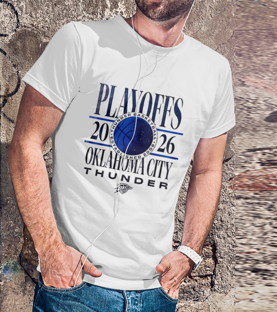 Oklahoma City Thunder Playoffs 2026 Loud City Basketball T-Shirt