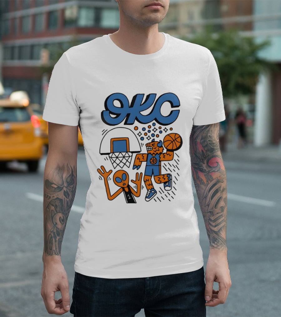 OKC Thunder Rumble Dunk Basketball T-Shirt