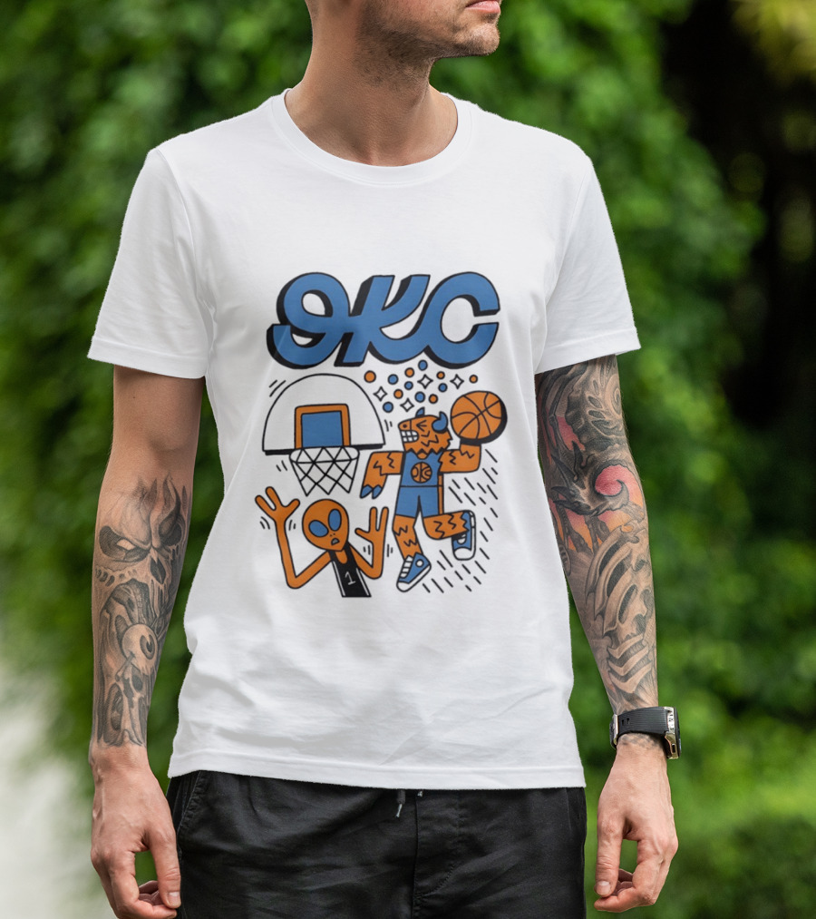 OKC Thunder Rumble Dunk Basketball T-Shirt