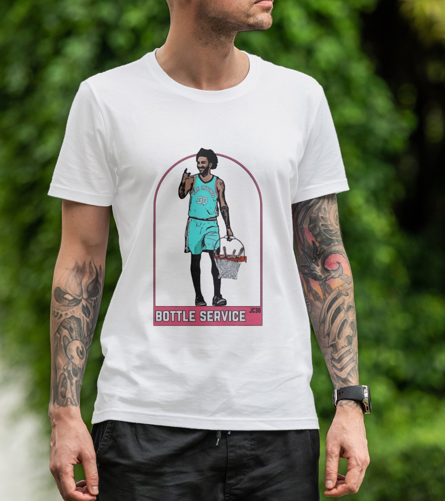 San Antonio Jeremy Sochan Bottle Service JC30 T-Shirt