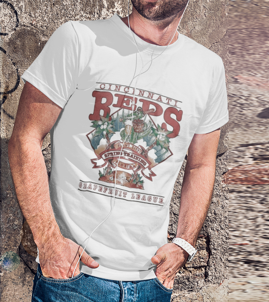 Cincinnati Reds Florida Spring Training Grapefruit League MLB Plant City T-Shirt