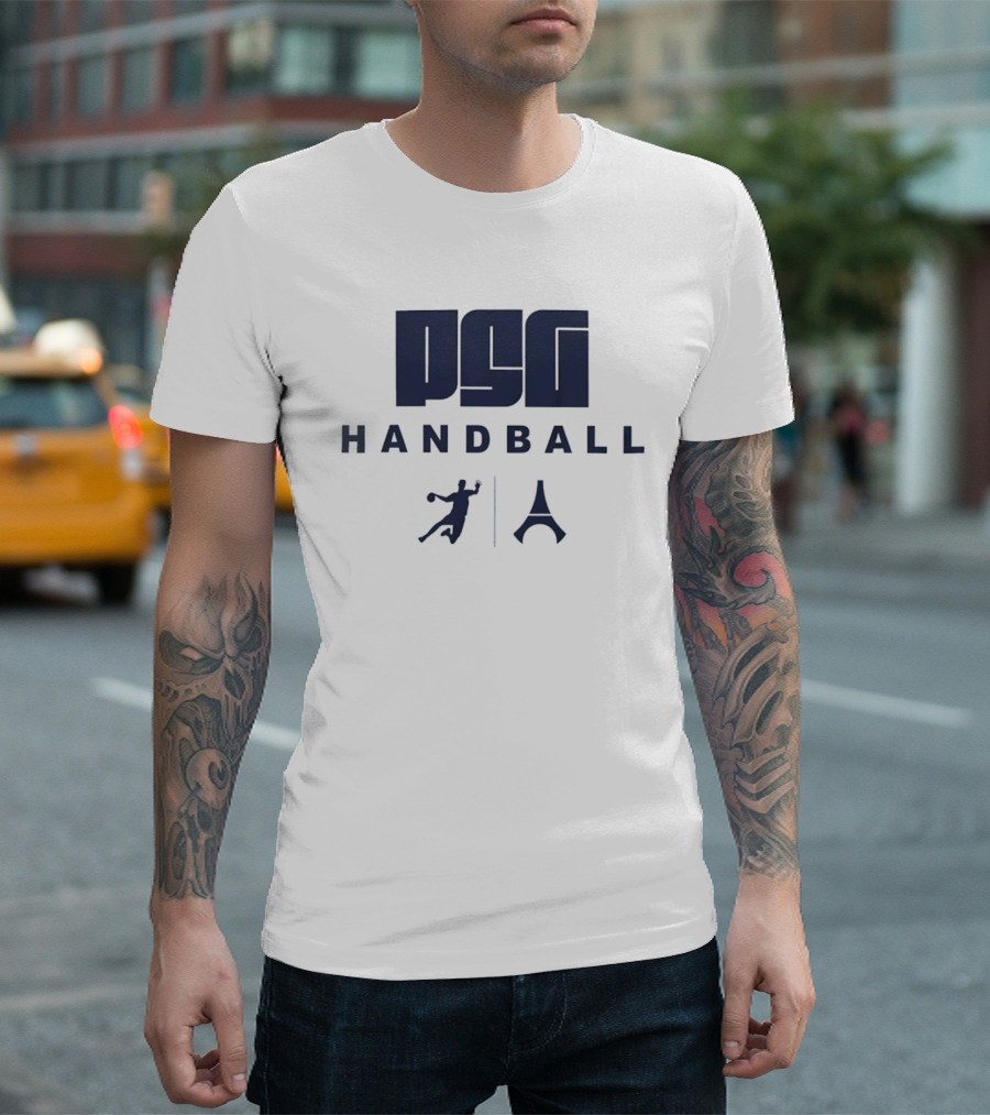 PSG Handball Paris France Eiffel Tower Player T-Shirt