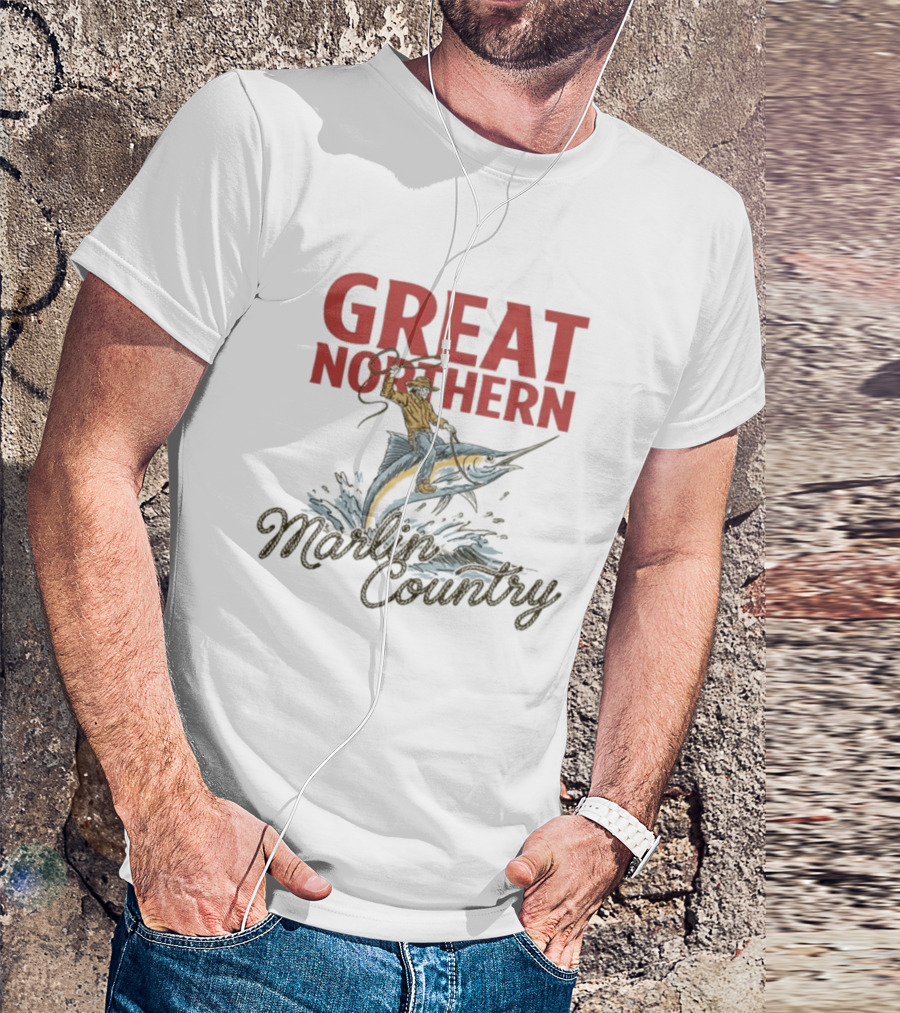 Great Northern Cowboy Riding Marlin Country Adventure T-Shirt