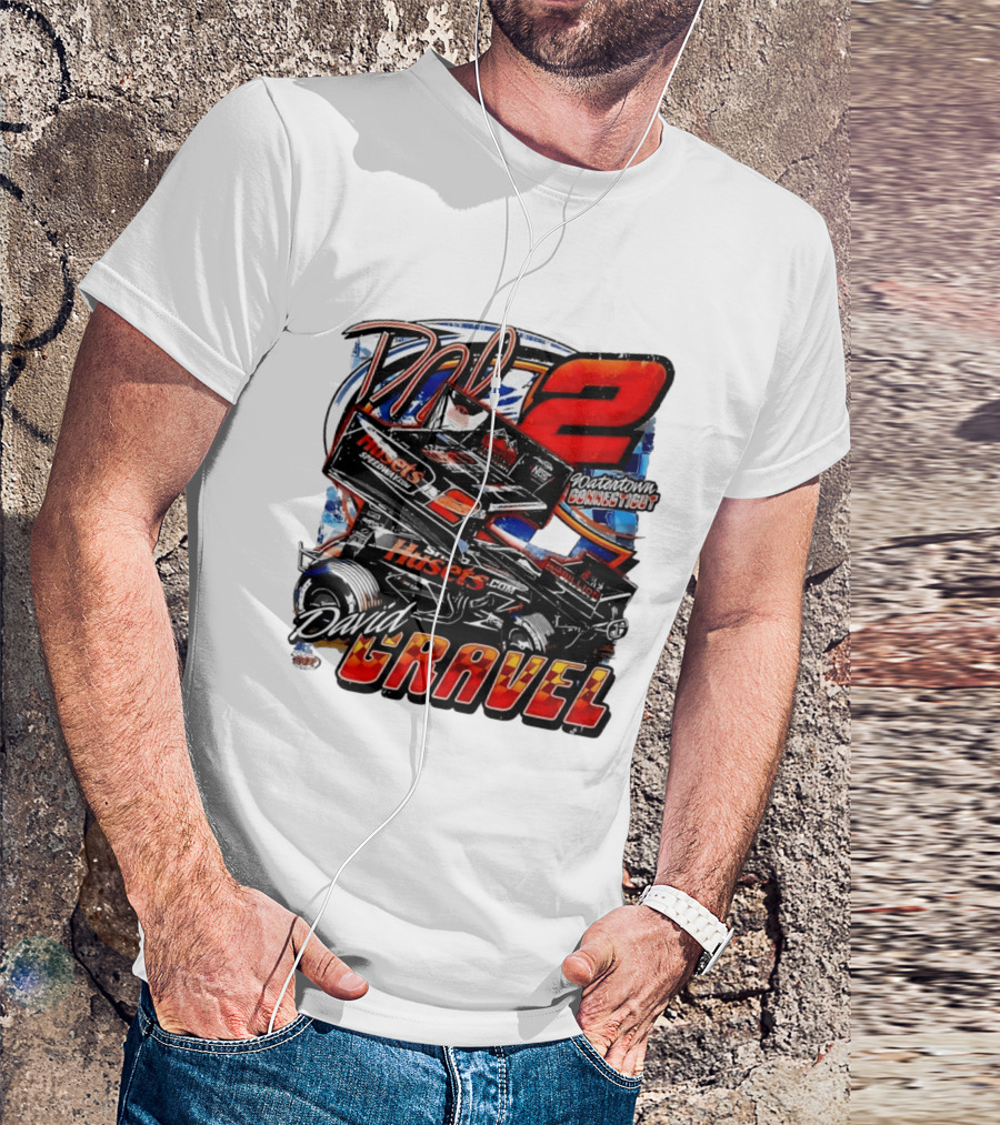 David Gravel Big Game Motorsports Sprint Car 2 Watertown Connecticut Huset's Speedway NOS T-Shirt