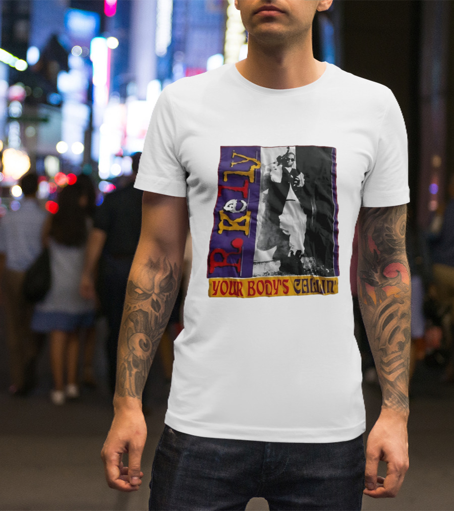 R Kelly Your Body's Callin' Vintage Style Avec Photo Iconique Et Couleurs Vives T-Shirt