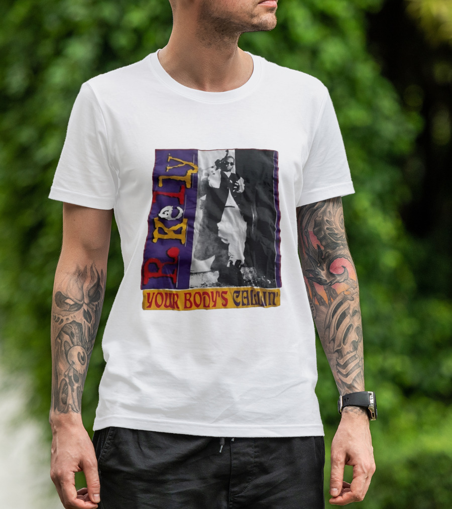 R Kelly Your Body's Callin' Vintage Style Avec Photo Iconique Et Couleurs Vives T-Shirt