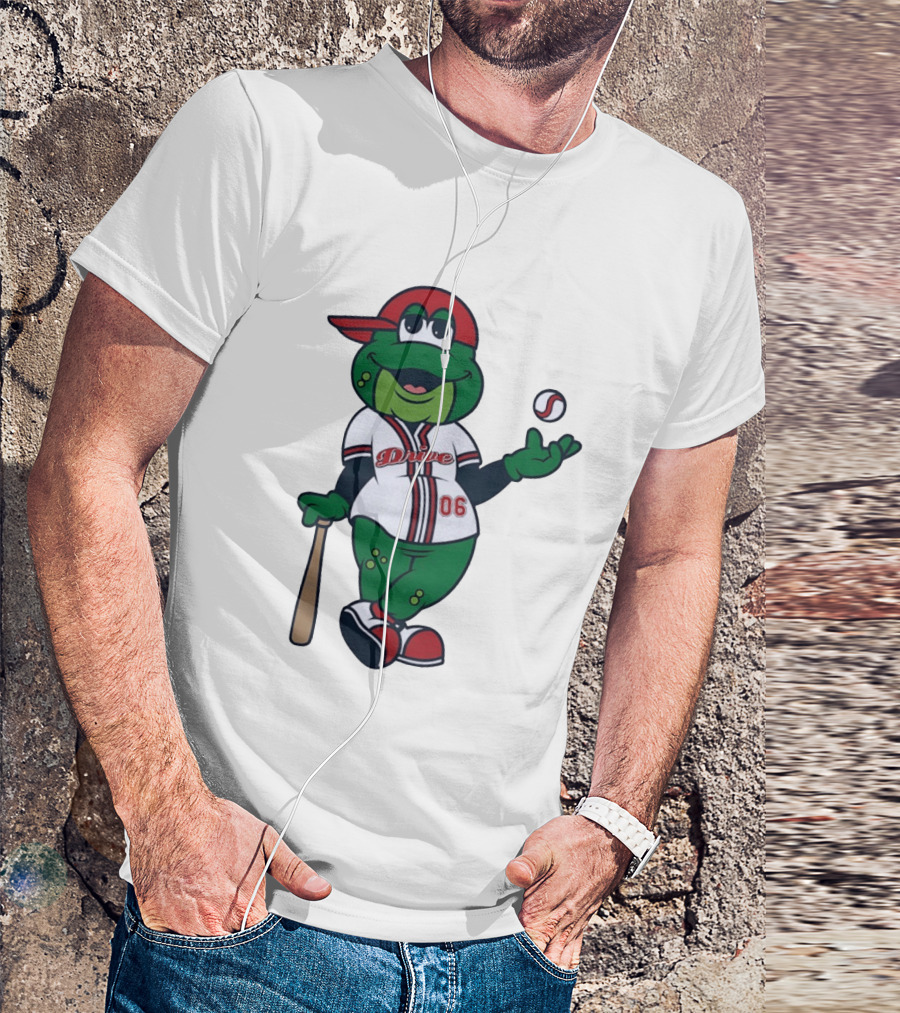 Greenville Drive Reedy Rip'it Frog Baseball Mascot 06 T-Shirt