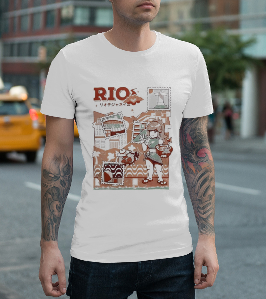 RIO Carnaval Starlight Flip Flops Heyra Vieira T-Shirt