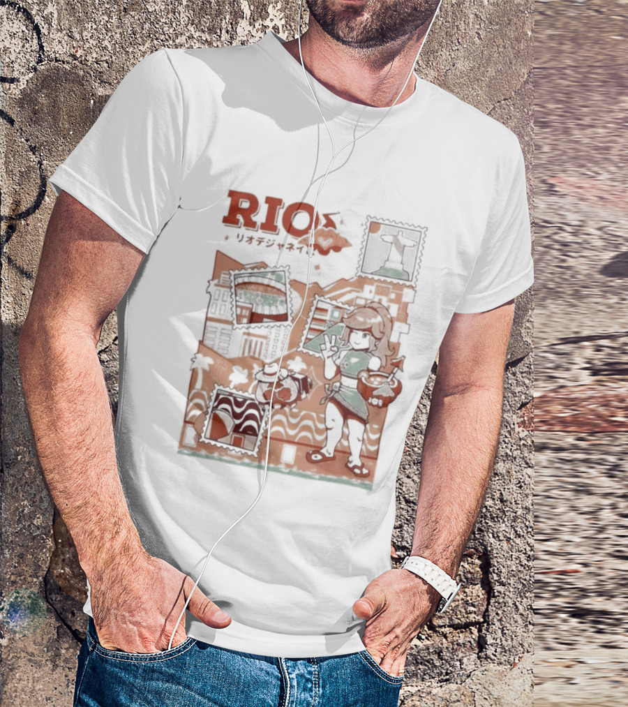 RIO Carnaval Starlight Flip Flops Heyra Vieira T-Shirt