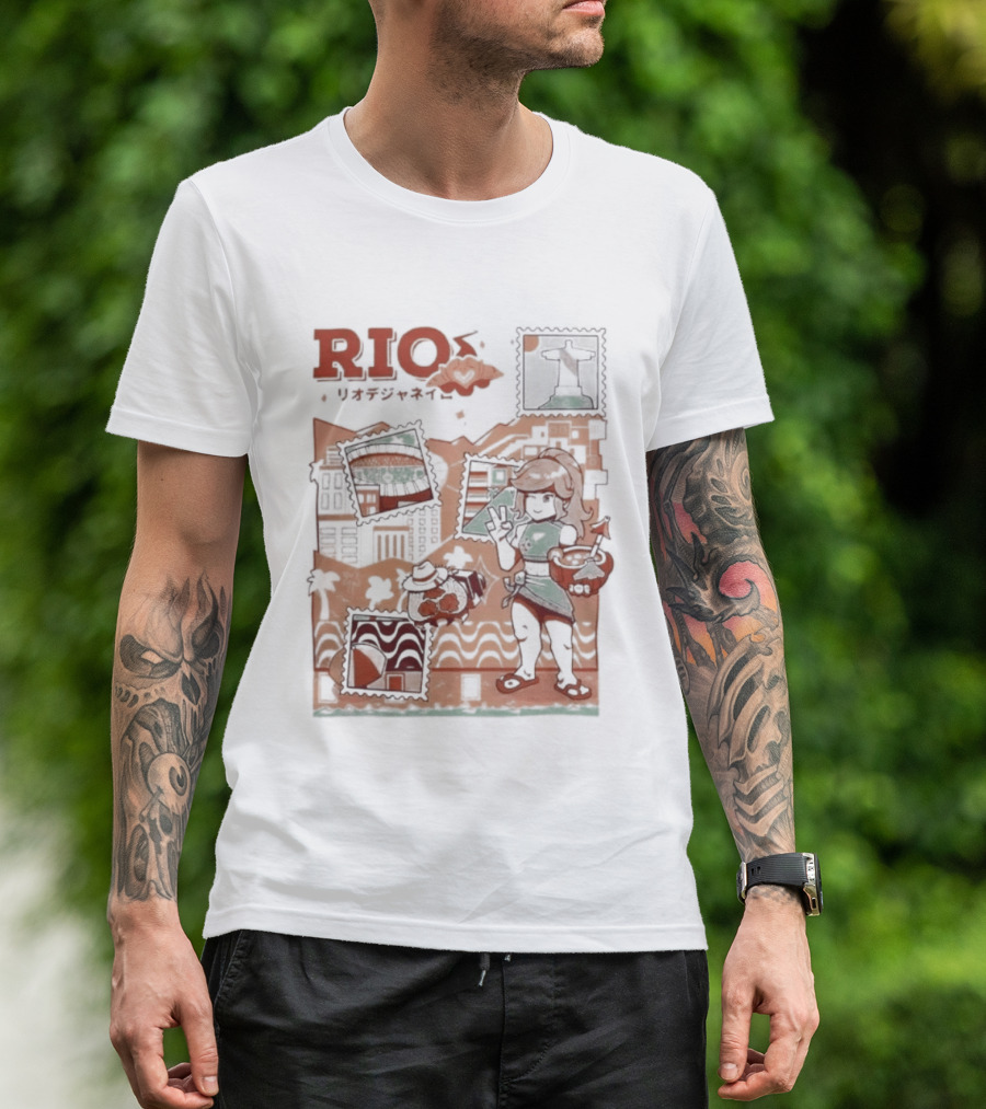 RIO Carnaval Starlight Flip Flops Heyra Vieira T-Shirt