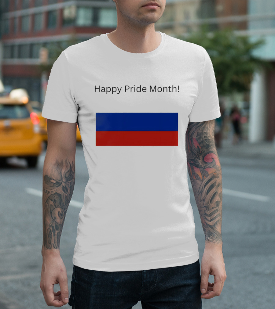 Happy Pride Month Celebration Russia Flag T-Shirt
