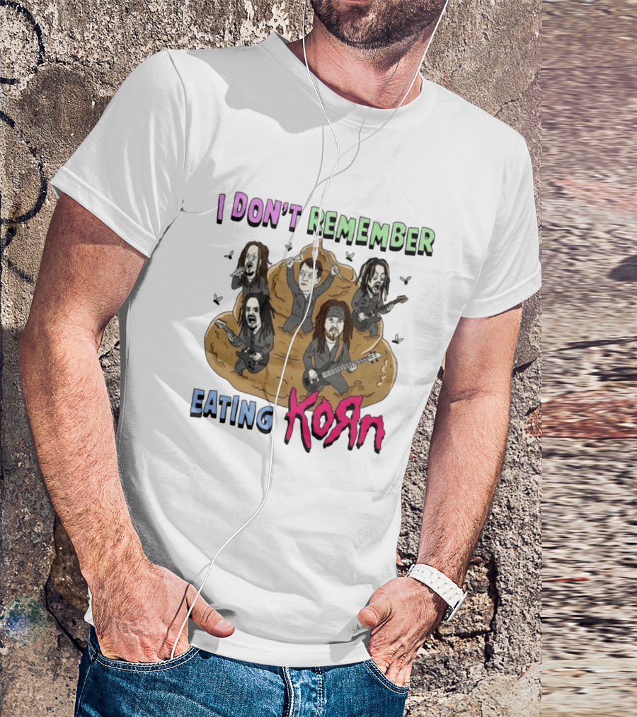 I Don't Remember Eating KoRn Band Parody Cartoon Characters T-Shirt