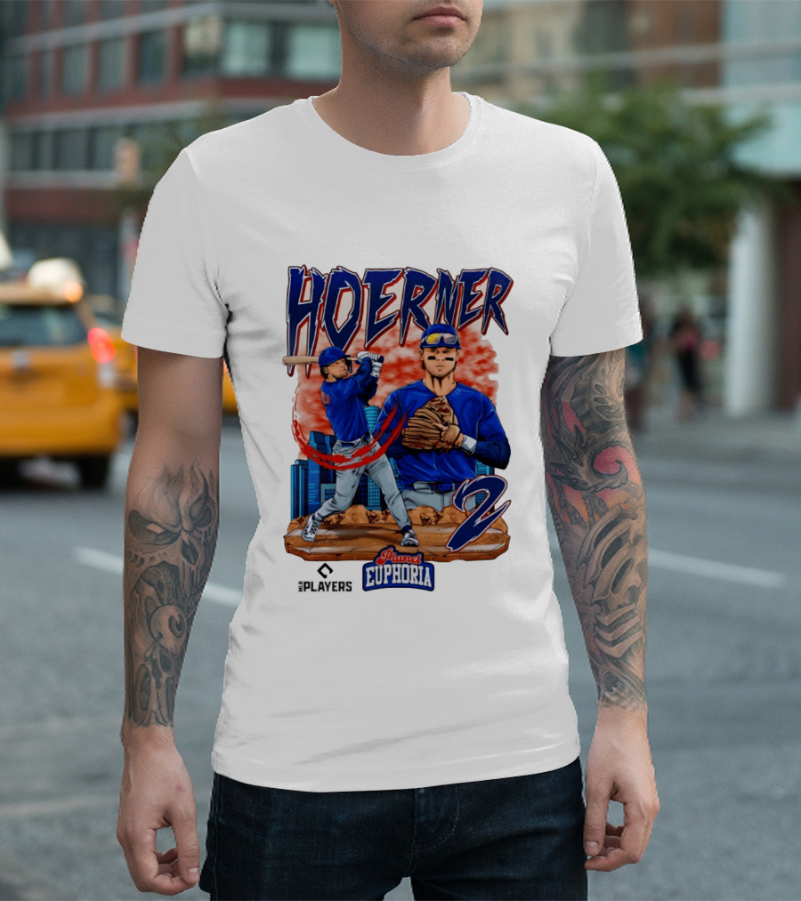 Nico Hoerner Chicago Cubs Euphoria The Players 2 Major League Baseball T-Shirt