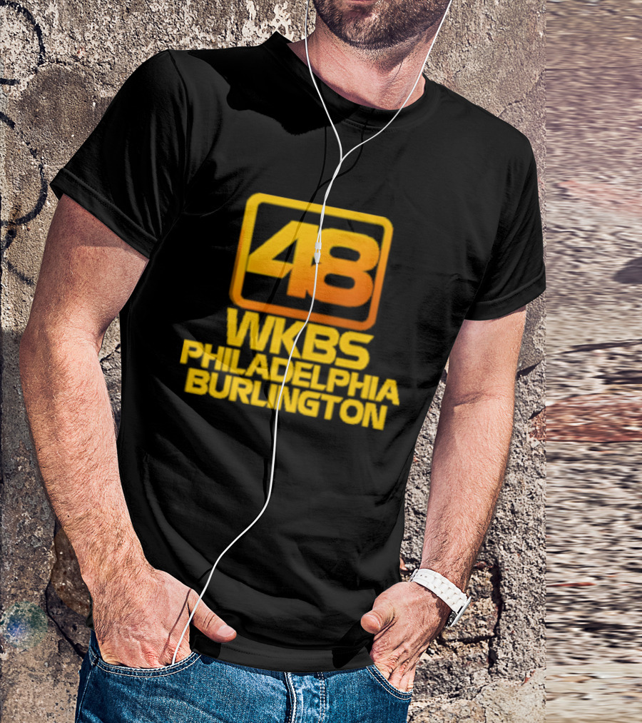 48 WKBS Philadelphia Burlington Vintage Television Broadcast T-Shirt