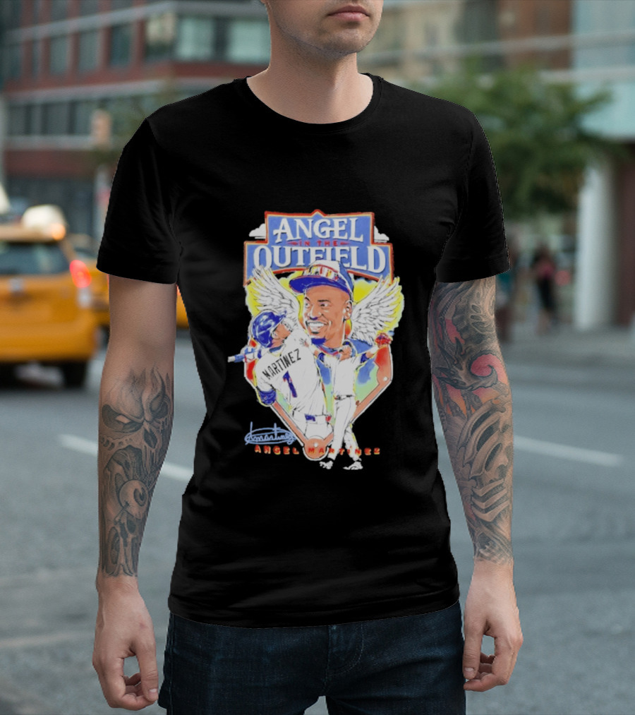 Angel Martinez In The Outfield Cleveland Guardians T-Shirt