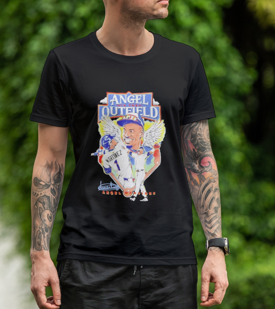 Angel Martinez In The Outfield Cleveland Guardians T-Shirt