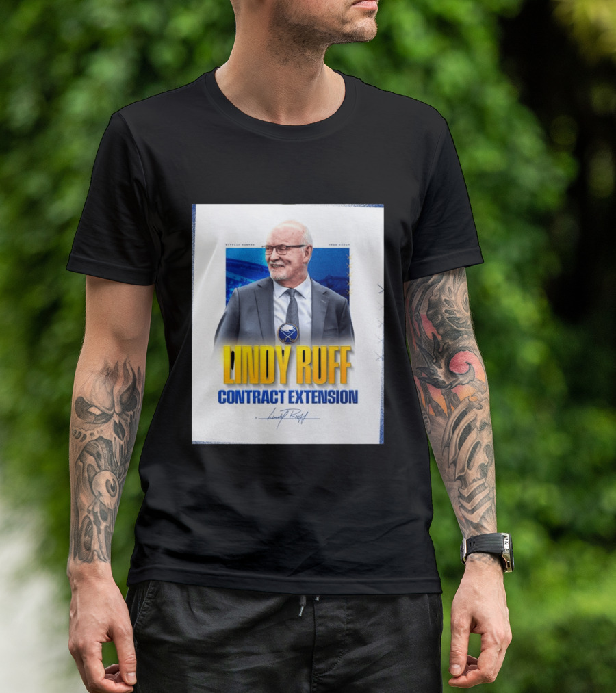 Buffalo Sabres Lindy Ruff Head Coach Contract Extension T-Shirt