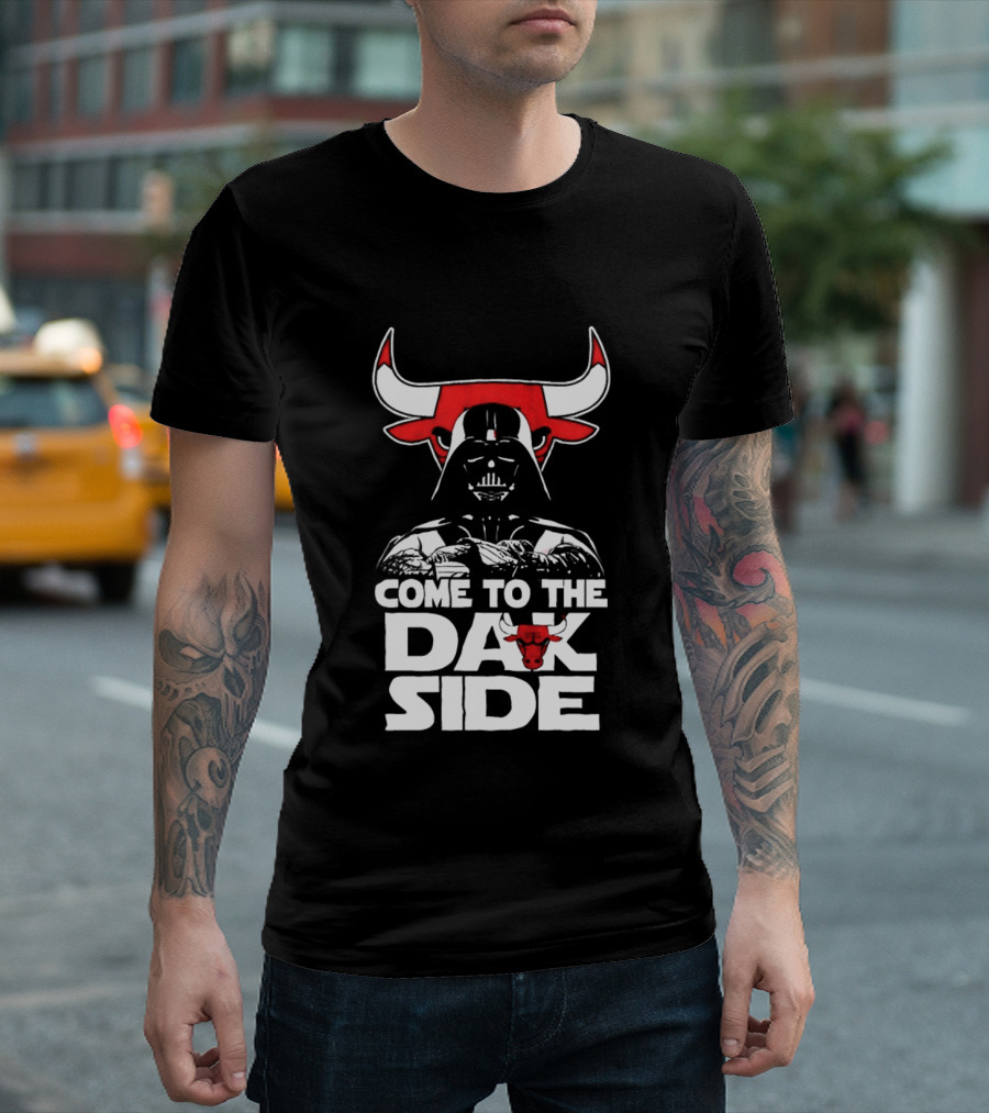 Come To The Dark Side Darth Vader Chicago Bulls Star Wars T-Shirt