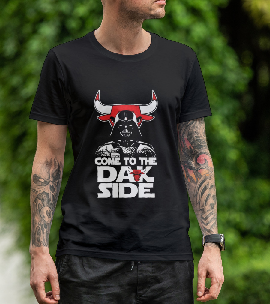 Come To The Dark Side Darth Vader Chicago Bulls Star Wars T-Shirt