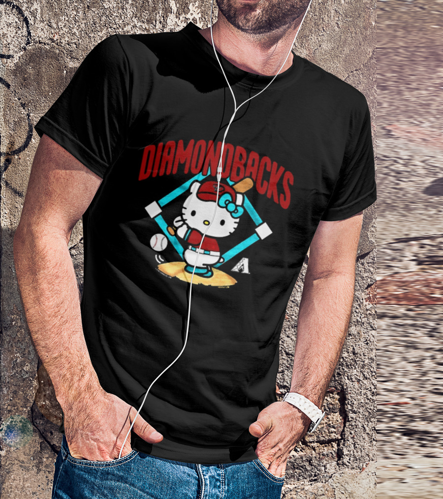 Hello Kitty Arizona Diamondbacks Baseball 2026 MLB Diamondbacks T-Shirt