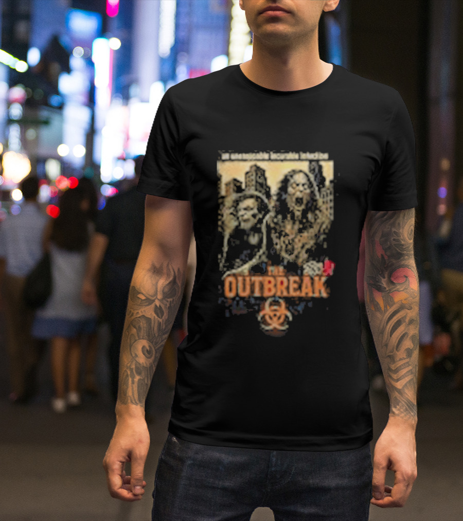 The Outbreak JCW Unstoppable Incurable Infection Retro Zombie T-Shirt