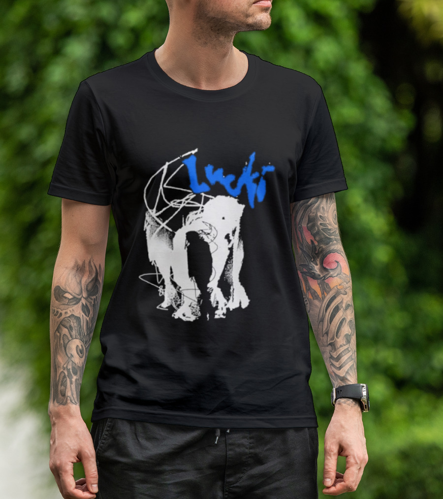 Lucki Alt Heavy Metal Style White Abstract T-Shirt