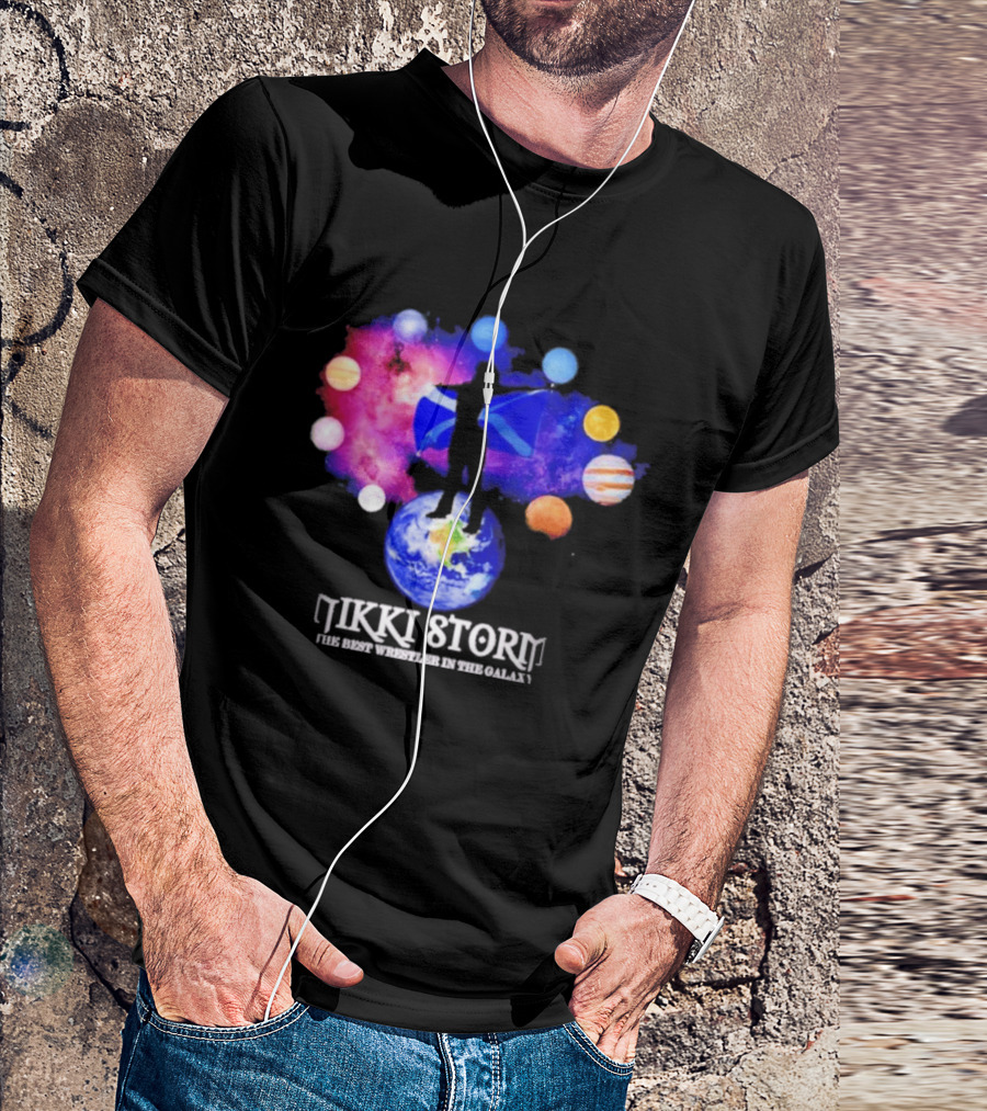 Nikki Storm Best Wrestler Galaxy Scotland Planets Cosmic Flag T-Shirt