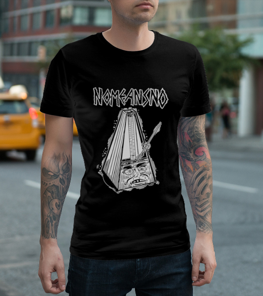 Nomeansno Distressed Metronome Face T-Shirt
