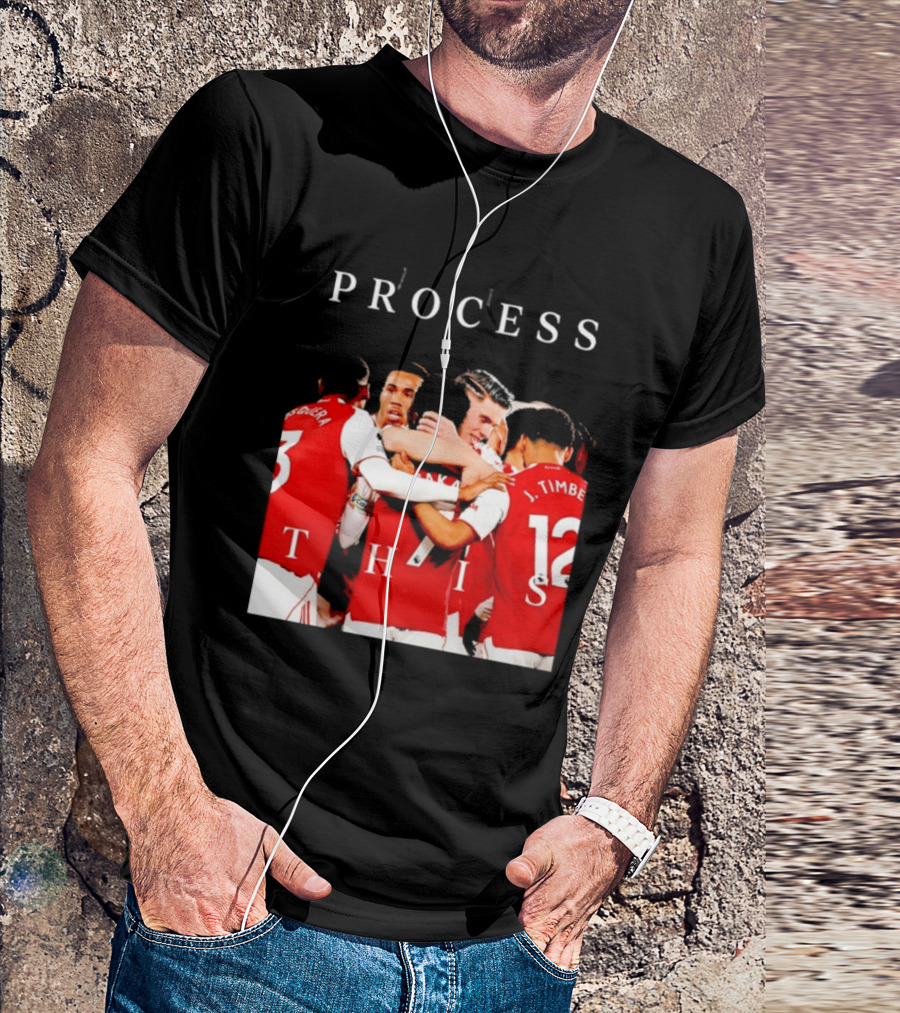 Arsenal FC Process This Team Celebration T-Shirt