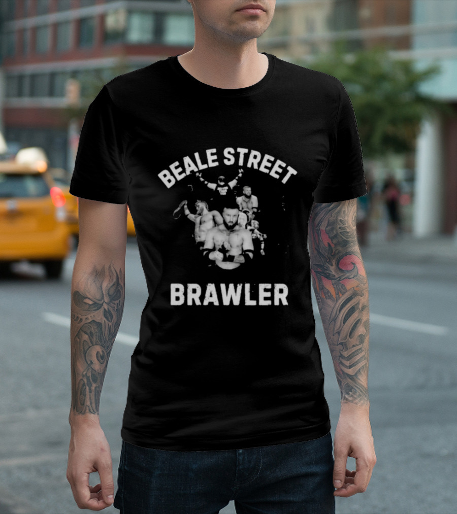Beale Street Brawler Boxing Legends Collage T-Shirt