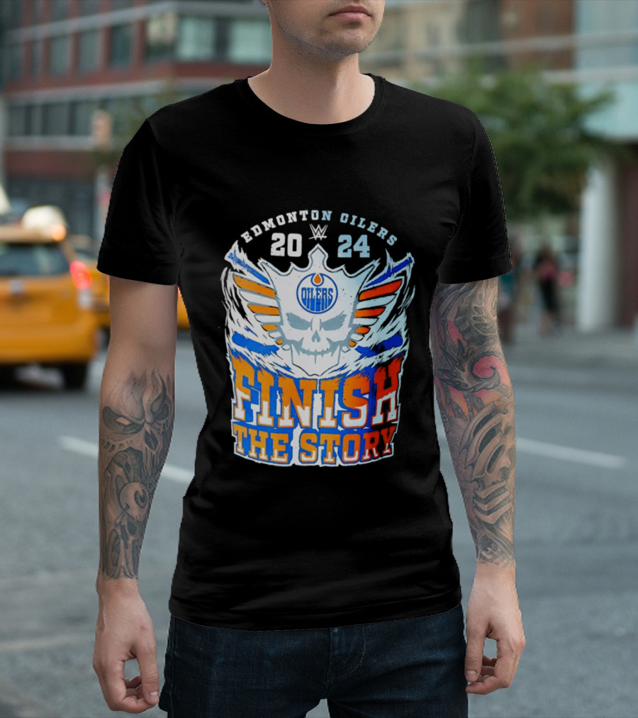 Edmonton Oilers Cody Rhodes Finish The Story 2024 T-Shirt