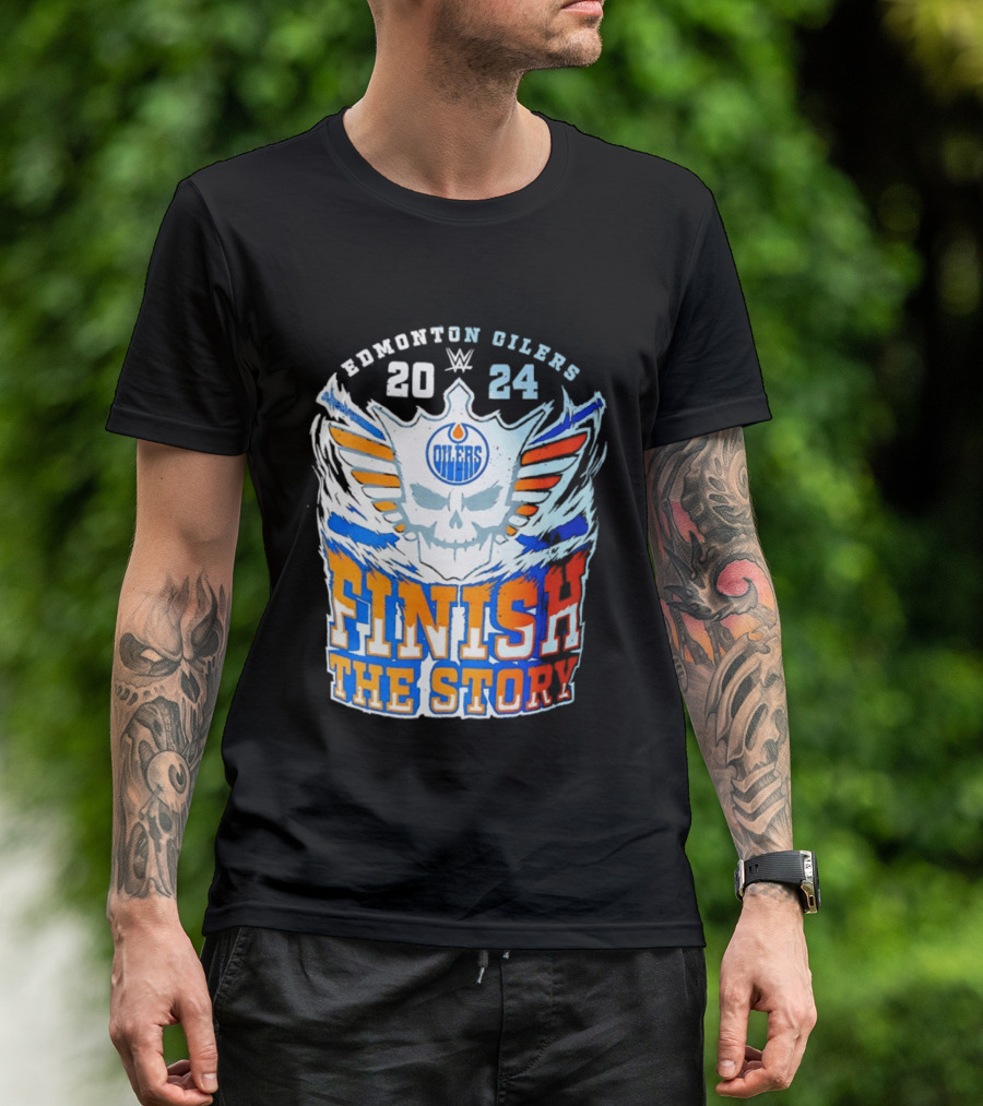 Edmonton Oilers Cody Rhodes Finish The Story 2024 T-Shirt