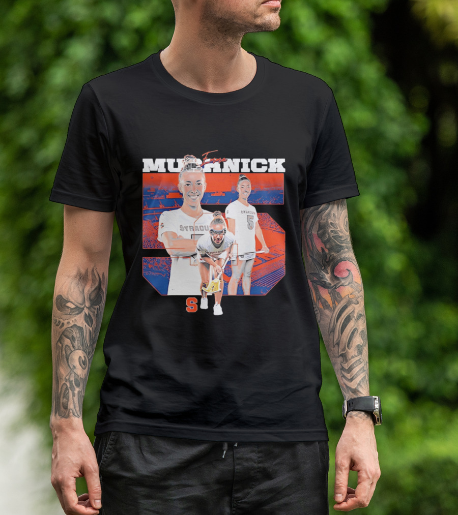Emma Muchnick Syracuse Lacrosse Orange NCAA Number 5 T-Shirt