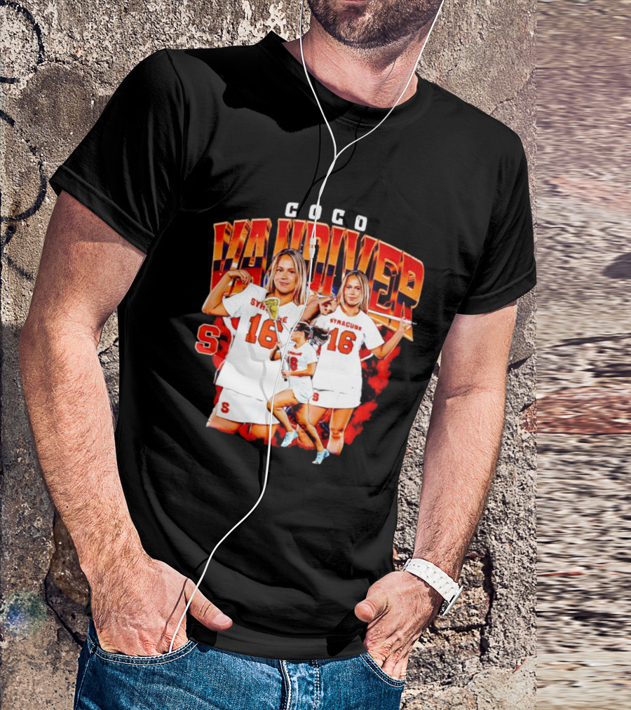 Coco Vandiver Syracuse Orange Lacrosse Number 16 T-Shirt
