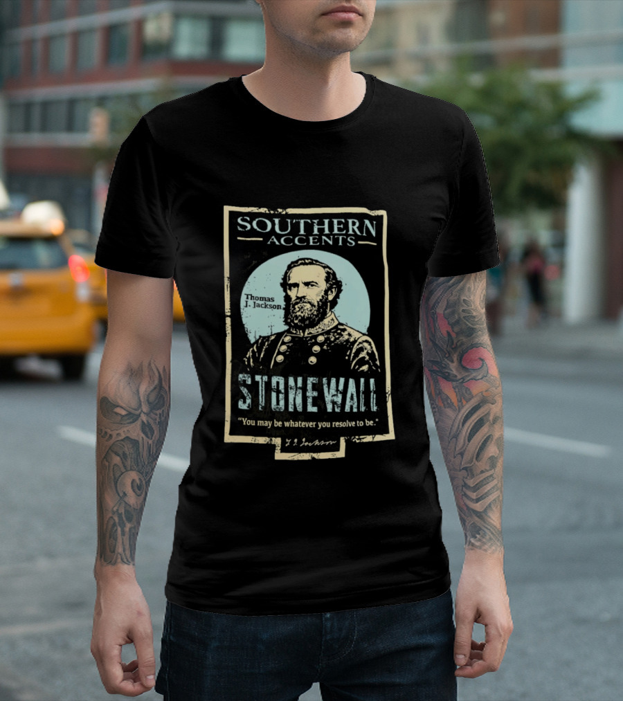 Southern Accents Stonewall Thomas J. Jackson Resolve Motto T-Shirt