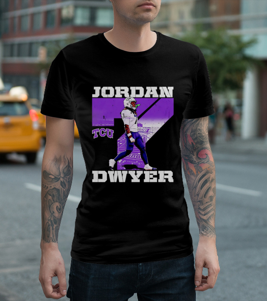 TCU Horned Frogs Football Jordan Dwyer Number 7 T-Shirt