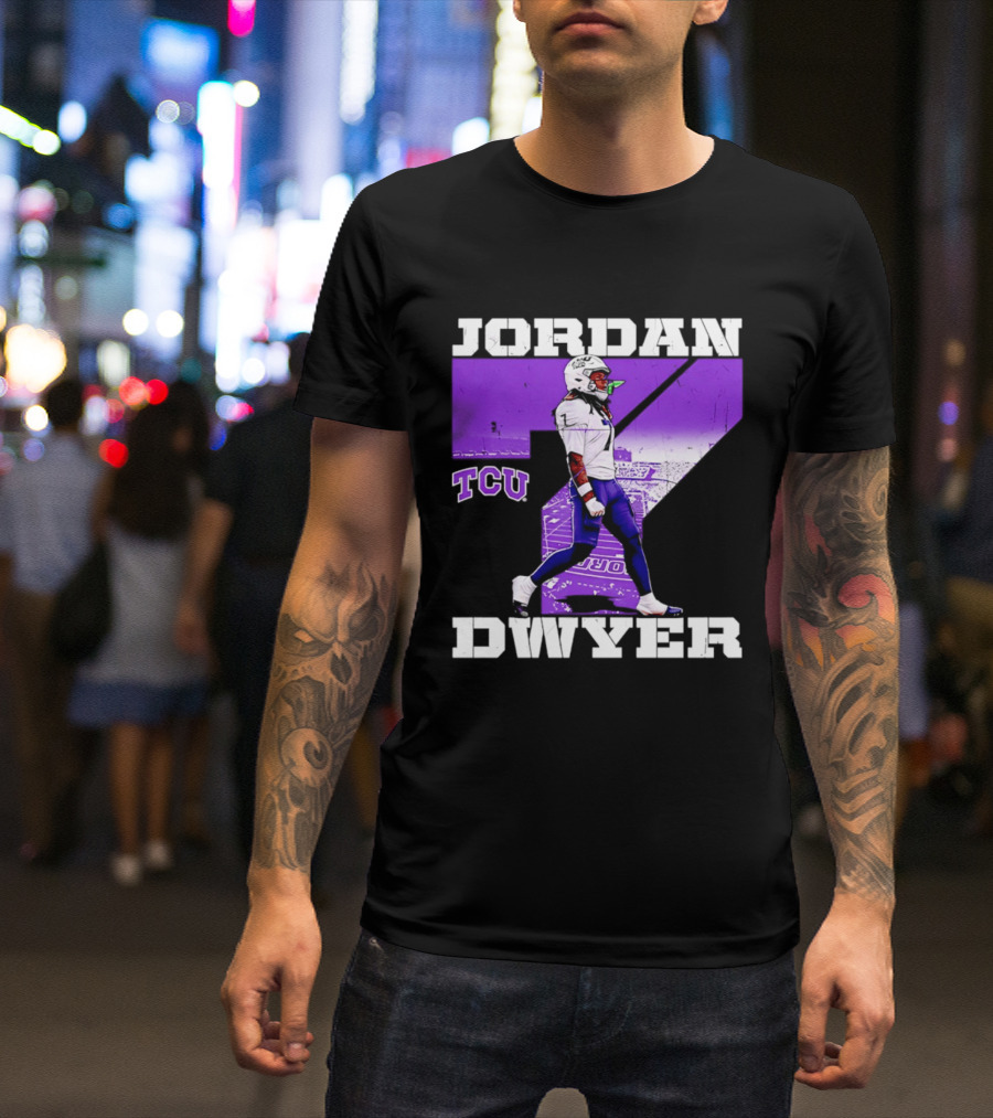 TCU Horned Frogs Football Jordan Dwyer Number 7 T-Shirt
