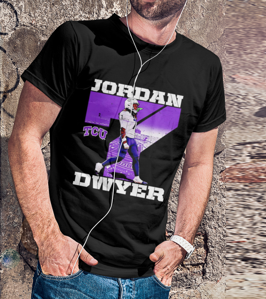 TCU Horned Frogs Football Jordan Dwyer Number 7 T-Shirt