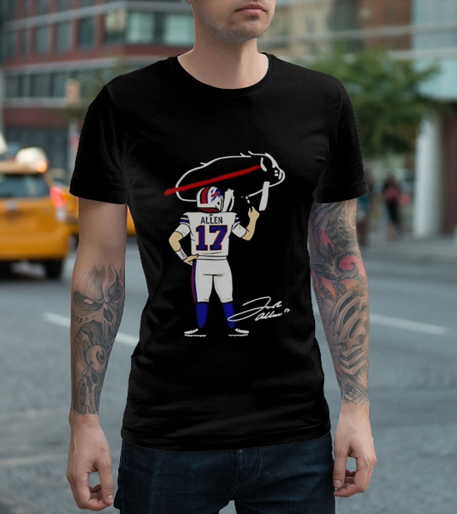 Josh Allen Buffalo Bills Number 17 Prepping For The Season T-Shirt