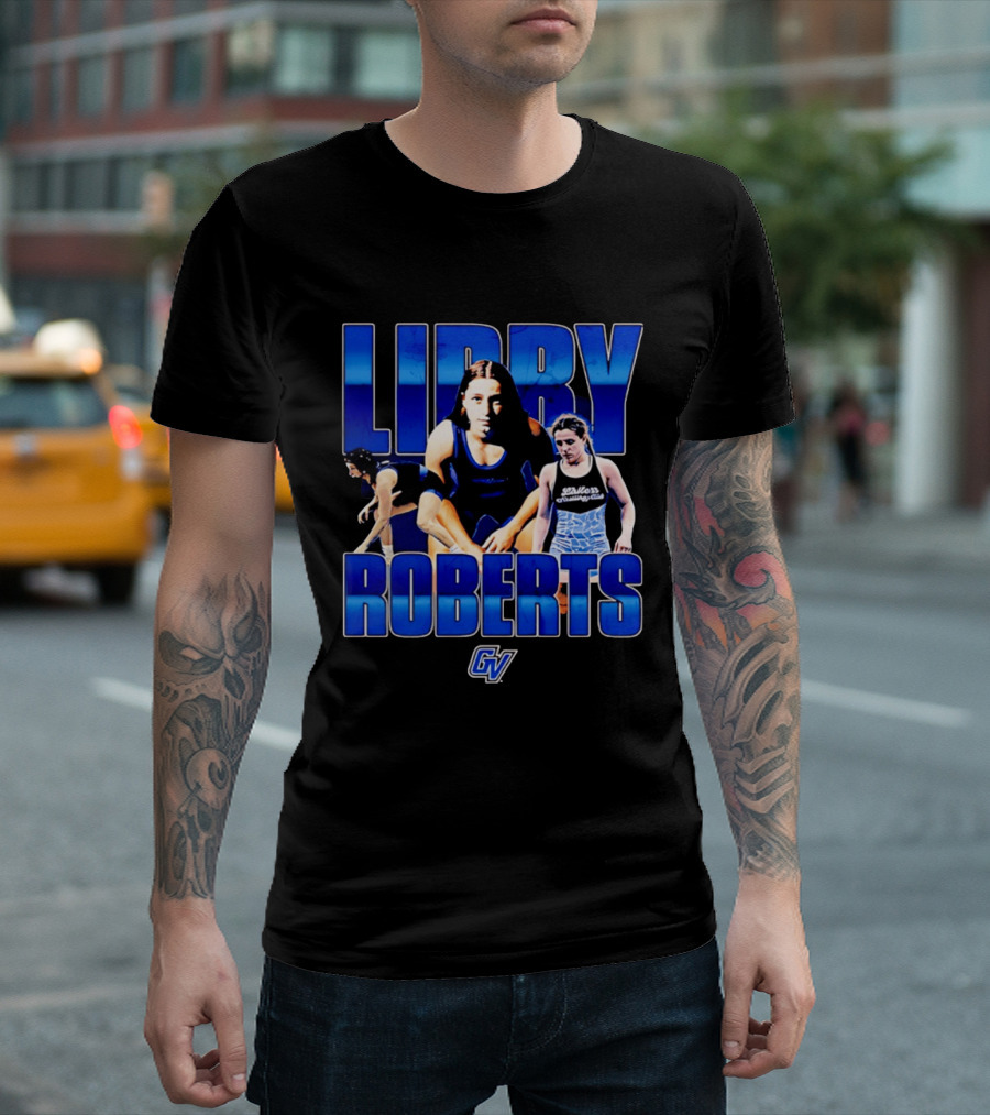 Libby Roberts Grand Valley Laker NCAA Wrestling GV T-Shirt