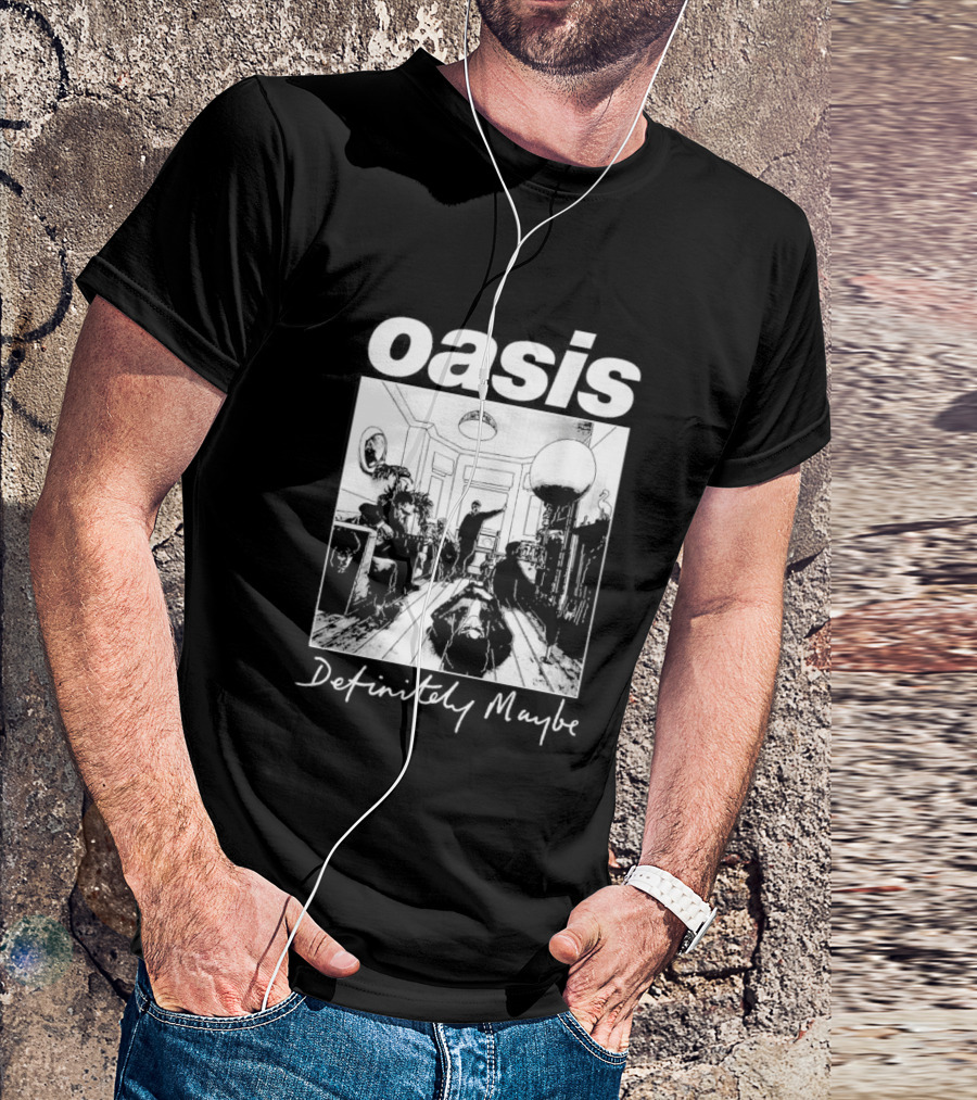 Oasis Definitely Maybe Album Cover 90s Music T-Shirt