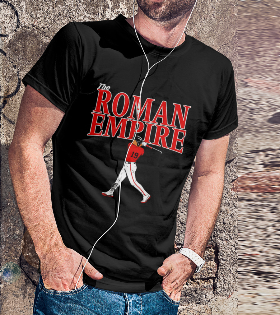 The Roman Empire Number 19 Red Baseball Boston T-Shirt