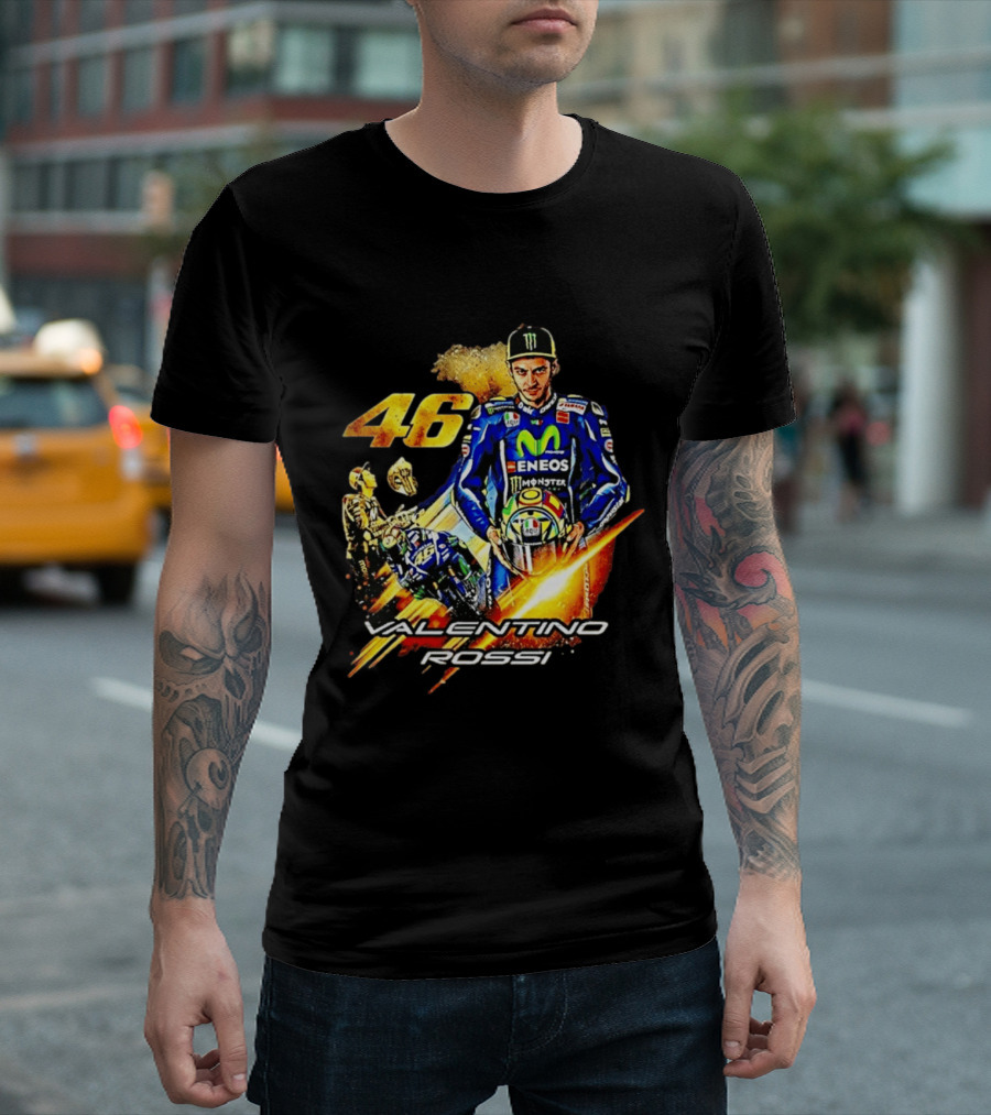 Valentino Rossi 46 MotoGP Eneco Monster Racing Legend T-Shirt