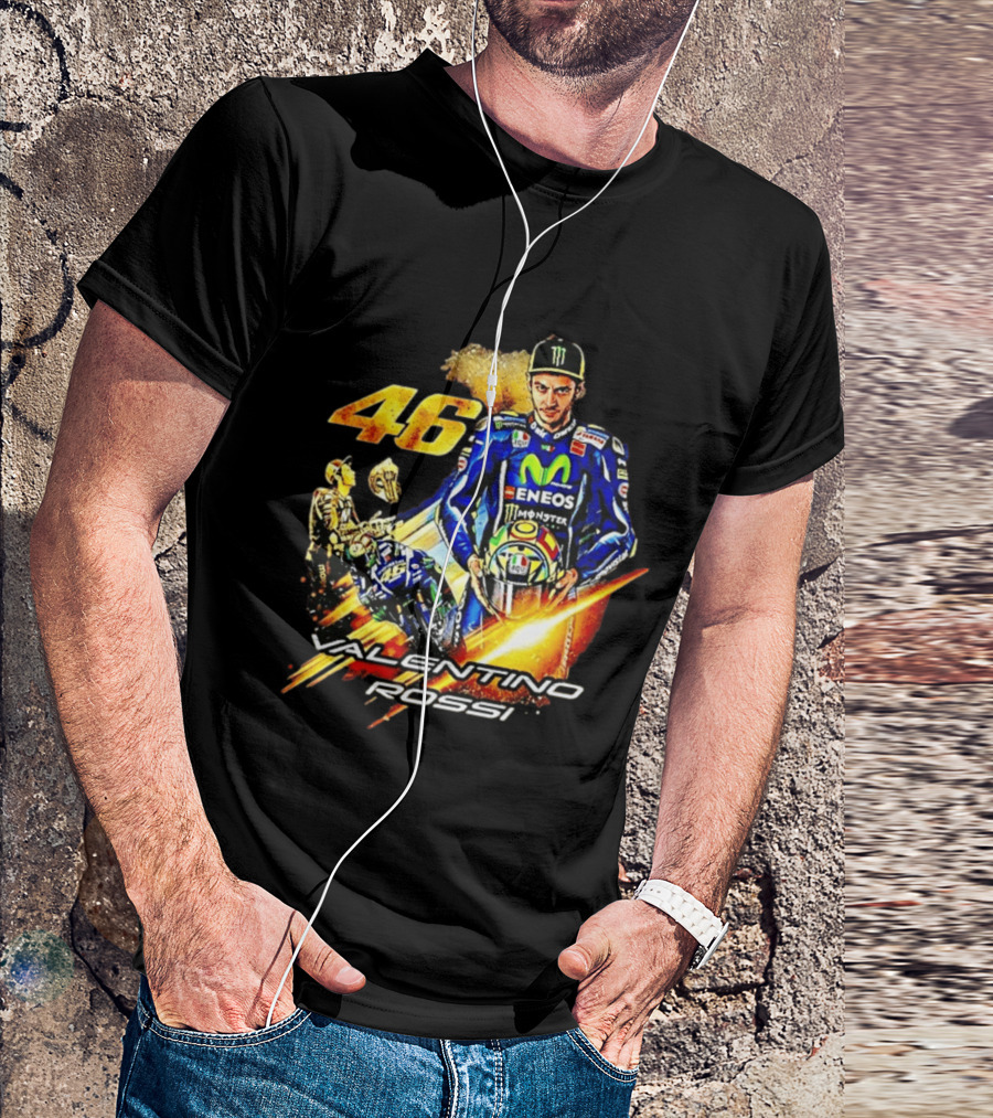 Valentino Rossi 46 MotoGP Eneco Monster Racing Legend T-Shirt