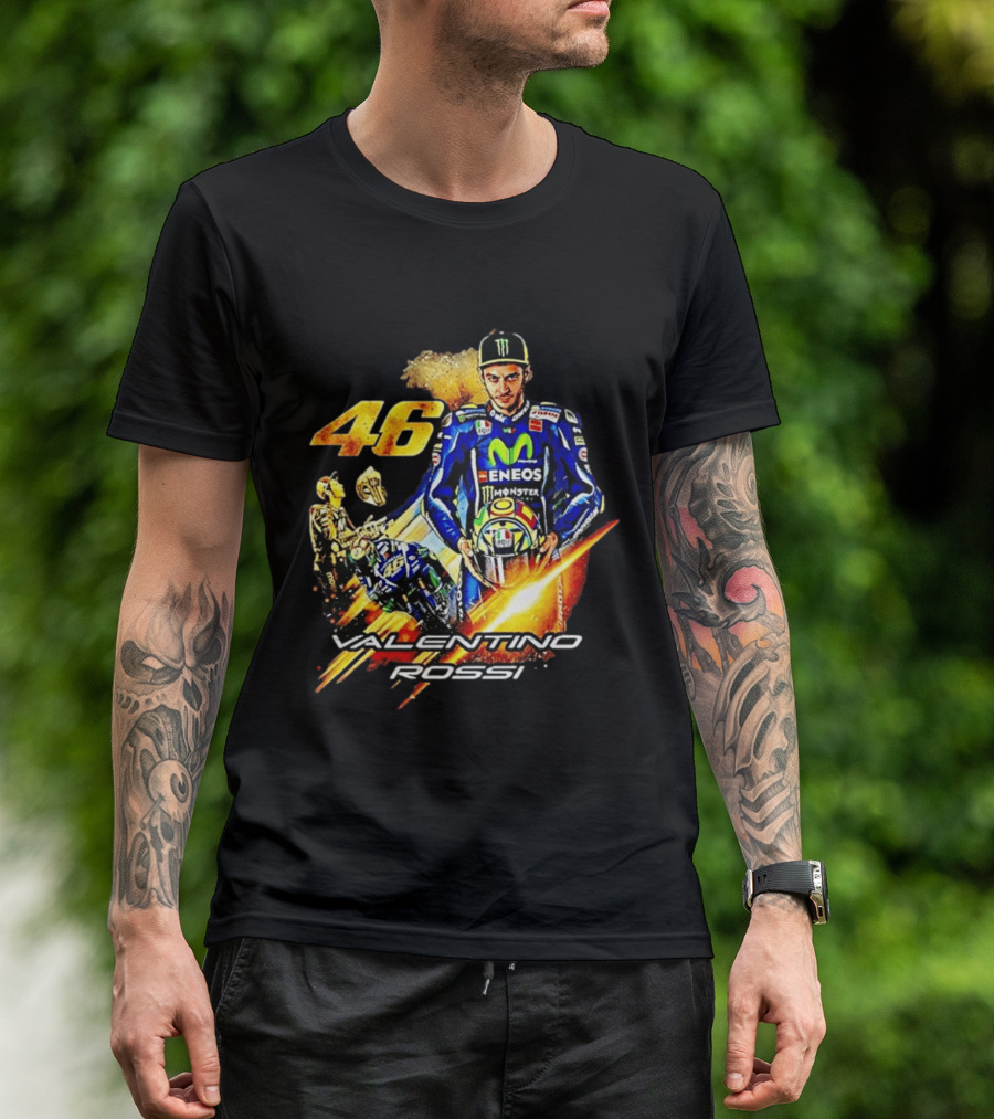 Valentino Rossi 46 MotoGP Eneco Monster Racing Legend T-Shirt