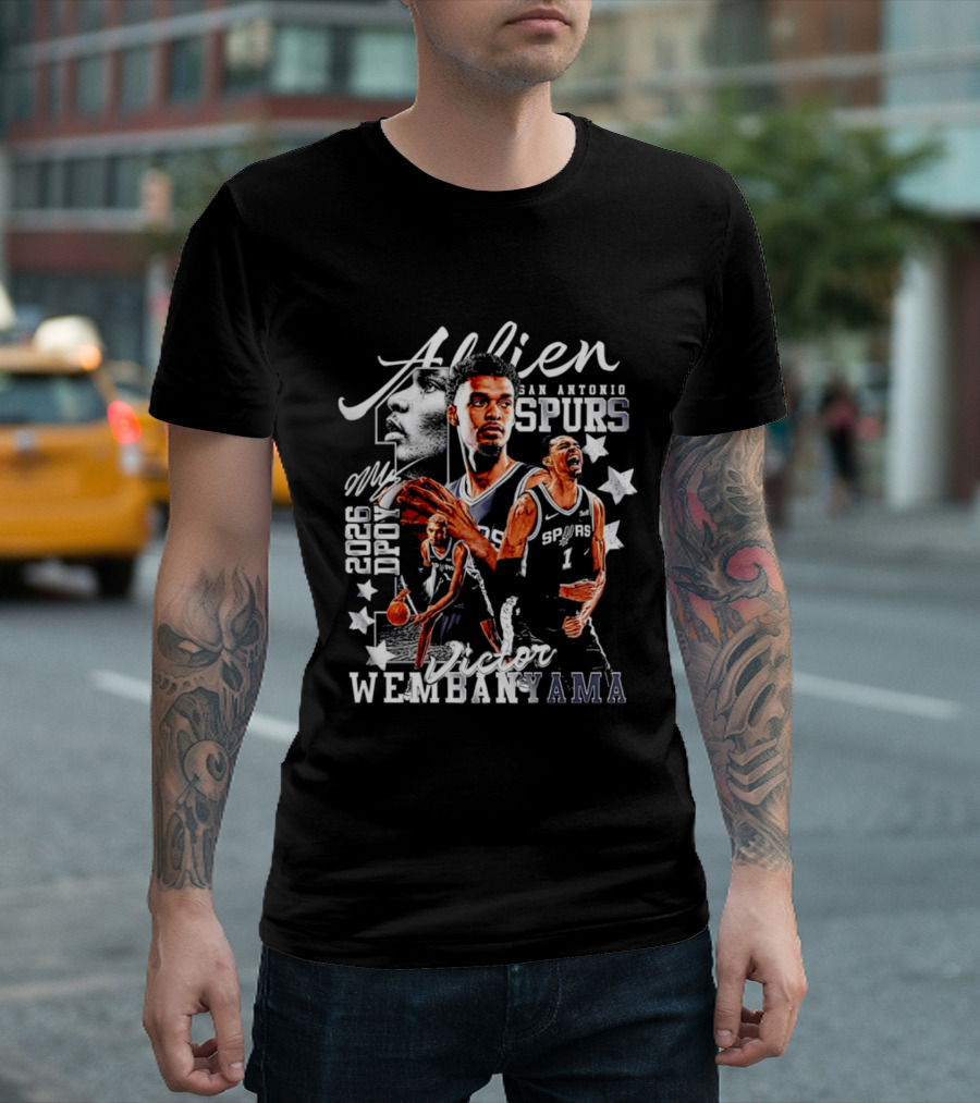 Victor Wembanyama Alien San Antonio Spurs 2026 DPOY T-Shirt