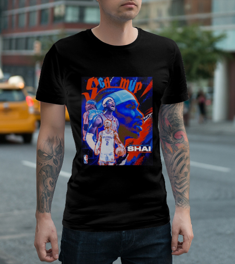 SGA MVP Shai Gilgeous Alexander Oklahoma City 2025 26 NBA MVP T-Shirt