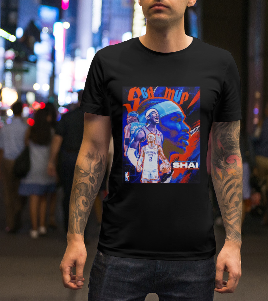 SGA MVP Shai Gilgeous Alexander Oklahoma City 2025 26 NBA MVP T-Shirt
